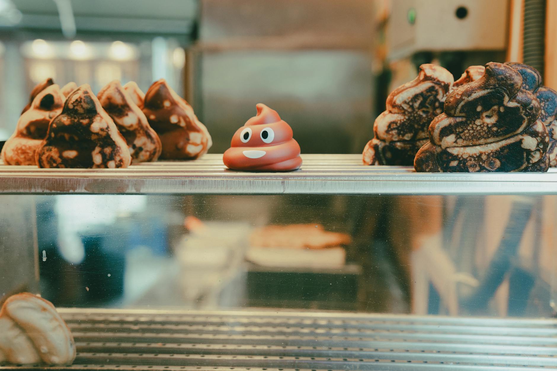 quirky korean bakery display in seoul